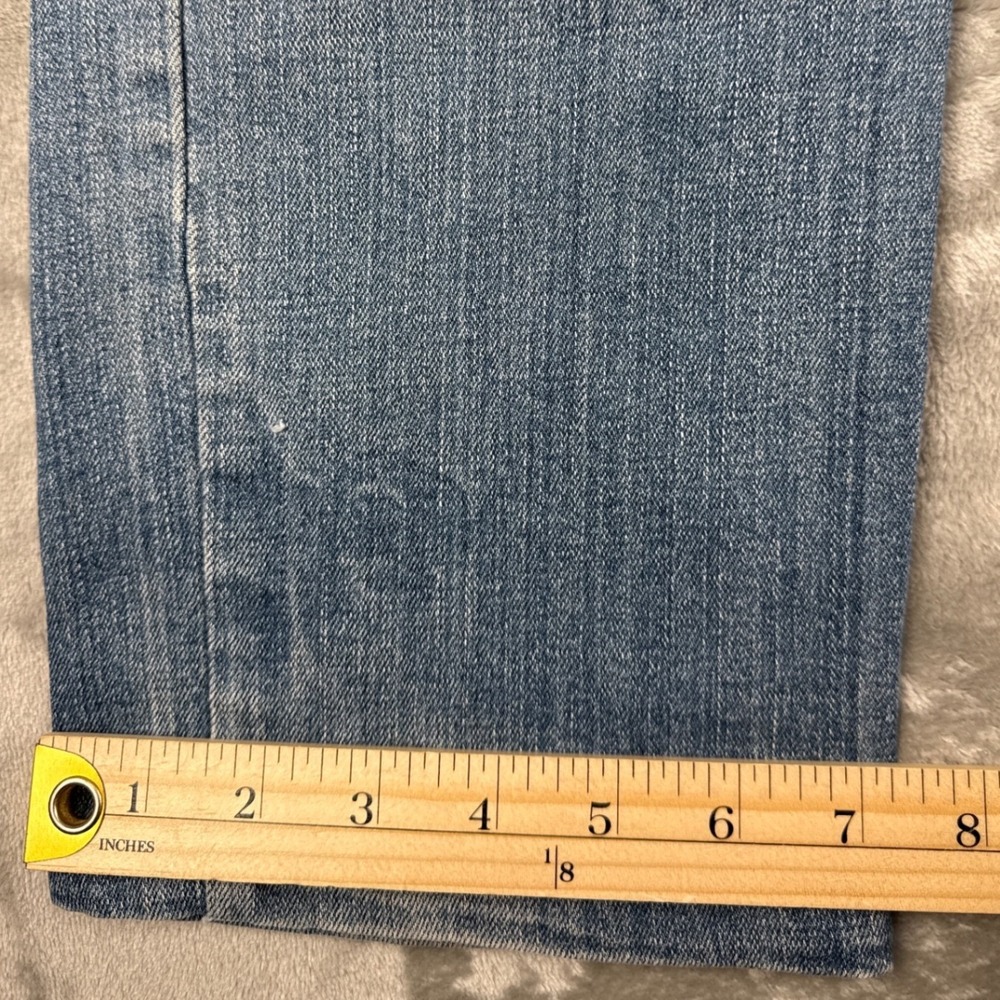 Piero Guidi Magic Circus Straight Leg Distressed Jeans Blue Size 31 Italy - Picture 7 of 8